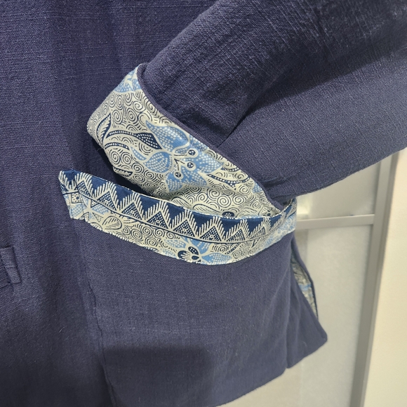 Coastal Projections Navy Blue Barn Jacket. - Picture 3 of 5